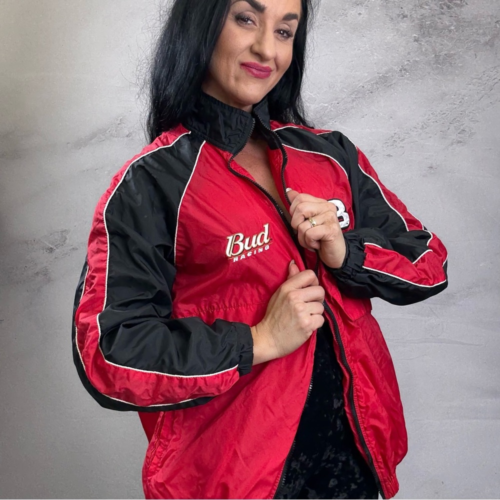 Budweiser Retro Red and Black lite Jacket
